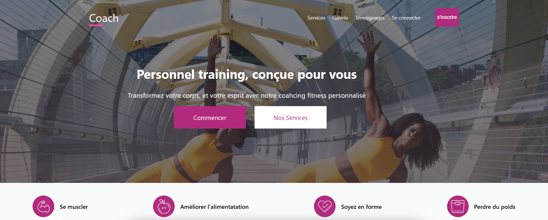 site vitrine coach sportif